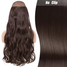 Load image into Gallery viewer, Highlight dyeing Female Long Hair Synthetic Fiber Long Hair Wig False Hair Piece One Piece Seamless Simulation Hair Extensions
