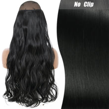 Load image into Gallery viewer, Highlight dyeing Female Long Hair Synthetic Fiber Long Hair Wig False Hair Piece One Piece Seamless Simulation Hair Extensions