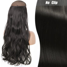 Load image into Gallery viewer, Highlight dyeing Female Long Hair Synthetic Fiber Long Hair Wig False Hair Piece One Piece Seamless Simulation Hair Extensions