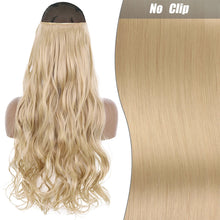 Load image into Gallery viewer, Highlight dyeing Female Long Hair Synthetic Fiber Long Hair Wig False Hair Piece One Piece Seamless Simulation Hair Extensions