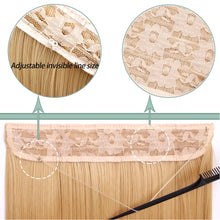 Load image into Gallery viewer, Highlight dyeing Female Long Hair Synthetic Fiber Long Hair Wig False Hair Piece One Piece Seamless Simulation Hair Extensions