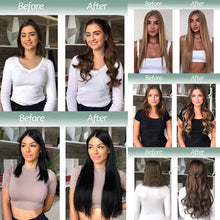 Load image into Gallery viewer, Highlight dyeing Female Long Hair Synthetic Fiber Long Hair Wig False Hair Piece One Piece Seamless Simulation Hair Extensions