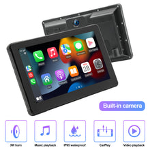 Load image into Gallery viewer, 7 Inch Motorcycle Navigation IPS GPS Wireless Apple Carplay Android Auto Motorcycle BT IP67 Waterproof Touch Screen Display