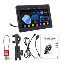 Load image into Gallery viewer, 7 Inch Motorcycle Navigation IPS GPS Wireless Apple Carplay Android Auto Motorcycle BT IP67 Waterproof Touch Screen Display