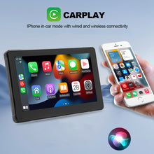 Load image into Gallery viewer, 7 Inch Motorcycle Navigation IPS GPS Wireless Apple Carplay Android Auto Motorcycle BT IP67 Waterproof Touch Screen Display