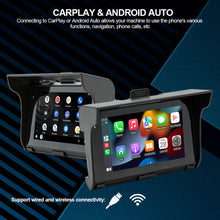 Load image into Gallery viewer, 5" Screen Motorcycle Navigation GPS Wireless Apple Carplay Android Auto Motorcycle BT IP67 Waterproof Touch Screen Display