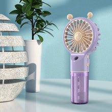 Load image into Gallery viewer, Handheld Spray Mini Air Conditioner USB Rechargeable Portable Humidifier Mist Cooler Cooling Spray Humidifier Fan for Home Office