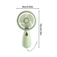 Load image into Gallery viewer, Mini Handheld Small Fan Portable Night Light Silent Office Desk Student On Dormitory Charging Outdoor Hand Holding Fan Small