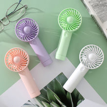 Load image into Gallery viewer, Mini Handheld Small Fan Portable Silent Office Desk Student On Dormitory Charging Outdoor Hand Holding Fan Small