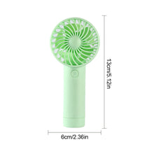 Load image into Gallery viewer, Mini Handheld Small Fan Portable Silent Office Desk Student On Dormitory Charging Outdoor Hand Holding Fan Small