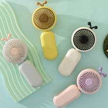 Load image into Gallery viewer, Cute Handheld Small Fan Portable Silent Office Desk Student On Dormitory Charging Outdoor Hand Holding Fan Small