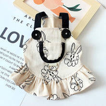 Load image into Gallery viewer, Pet Dog Jumpsuits for Rabbit Print Dog Sling Dress Summer Winter Pet Outfits Puppy Skirt Dog Clothes