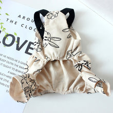 Load image into Gallery viewer, Pet Dog Jumpsuits for Rabbit Print Dog Sling Dress Summer Winter Pet Outfits Puppy Skirt Dog Clothes