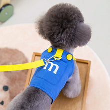 Load image into Gallery viewer, 1Set Pet Dog Harness Vest Puppy Clothes Traction Harness Summer Letter Harness Leash Dog Collar Pet Accessories