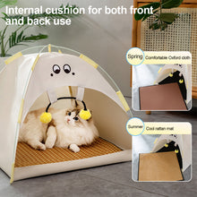 Load image into Gallery viewer, Cooling Pet Cat Tent Cave Outdoor Travel Cat Sleeping House Comfortable Puppy Bed Cat Nesk Kennel Pet Supplies Foldable Dog Nest