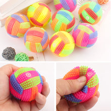 Load image into Gallery viewer, Pet Dogs Flashing Football Shape Led Light Squeaky Bouncy Ball Funny Kids Toy Interactive Dog Cat Chew Toys Small Large Dogs