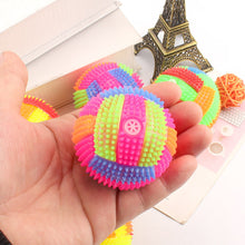 Load image into Gallery viewer, Pet Dogs Flashing Football Shape Led Light Squeaky Bouncy Ball Funny Kids Toy Interactive Dog Cat Chew Toys Small Large Dogs