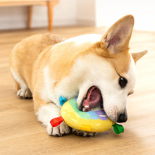 Load image into Gallery viewer, Interactive Ball Dog Toy for Aggressive Chewers Training Decompress Bite Resistant Plush Handle Dog Toys with Bells Pet Supplies