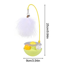 Load image into Gallery viewer, Tumbler Toys for Cats Kitten Interactive Bite Resistant Turntable Plush Feathers Pet Toy with Catnip Funny Pet Supplies