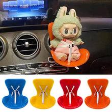 Load image into Gallery viewer, Car Doll Safety Seat for OB11 Labubu Cartoon Chair Model for Labubu Car Seat Outlet Decor for Labubu Doll Car Interior Styling
