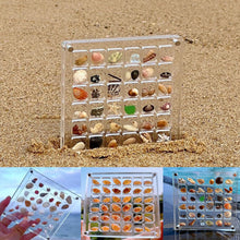 Load image into Gallery viewer, Seashell Display Box Acrylic Magnetic Diamond Display Case Acrylic Organizer Box Stackable Jewelry Gem Organizers Compartment
