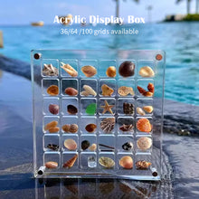 Load image into Gallery viewer, Seashell Display Box Acrylic Magnetic Diamond Display Case Acrylic Organizer Box Stackable Jewelry Gem Organizers Compartment