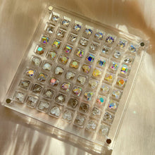 Load image into Gallery viewer, Seashell Display Box Acrylic Magnetic Diamond Display Case Acrylic Organizer Box Stackable Jewelry Gem Organizers Compartment