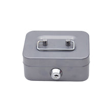 Load image into Gallery viewer, Small Money Safe Box Lockable Cash Box with Keys Portage Metal Sturdy Lock Box Coin Box Coin Storage Jar With Lock