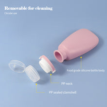 Load image into Gallery viewer, 30/60/90ML Portable Silicone Travel Bottle Body Wash Shampoo Cosmetic Storage Refillable Lotion Bottle Leakproof