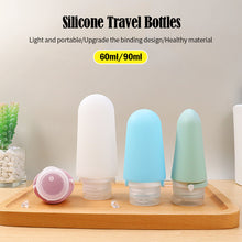 Load image into Gallery viewer, 60/90ML Portable Silicone Travel Bottle Body Wash Shampoo Cosmetic Storage Refillable Lotion Bottle Leakproof