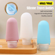 Load image into Gallery viewer, 60/90ML Portable Silicone Travel Bottle Body Wash Shampoo Cosmetic Storage Refillable Lotion Bottle Leakproof