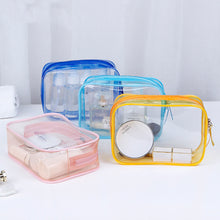 Load image into Gallery viewer, Travel Storage Bag Cosmetic Bag PVC Waterproof Transparent Cosmetic Cases Large Capacity Plastic Zipper Wash Bag
