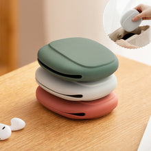 Load image into Gallery viewer, Portable Silicone Data Cable Headphone Storage Box Cute Headphone Cable Bag Travel Earphone Wire Organizer