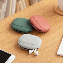 Load image into Gallery viewer, Portable Silicone Data Cable Headphone Storage Box Cute Headphone Cable Bag Travel Earphone Wire Organizer
