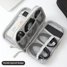 Load image into Gallery viewer, Travel Portable Digital Accessories Storage Bag Data Cable Waterproof Storage Bag U Disk Charging Bank Storage Box