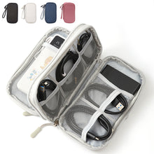 Load image into Gallery viewer, Travel Portable Digital Accessories Storage Bag Data Cable Waterproof Storage Bag U Disk Charging Bank Storage Box