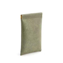 Load image into Gallery viewer, Portable Sunglasses Bag Storage Pouch Soft Leather Waterproof Bag Simple Lipstick Headphone Cable Storage Bag