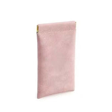 Load image into Gallery viewer, Portable Sunglasses Bag Storage Pouch Soft Leather Waterproof Bag Simple Lipstick Headphone Cable Storage Bag