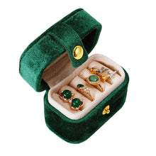 Load image into Gallery viewer, Mini Jewelry Box Velvet Ring Stud Earring Storage Box Women Trinkets Organizer Delicate Size 2024 Trend Fashion Travel Small Case