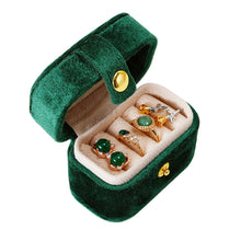 Load image into Gallery viewer, Mini Jewelry Box Velvet Ring Stud Earring Storage Box Women Trinkets Organizer Delicate Size 2024 Trend Fashion Travel Small Case