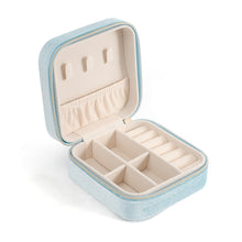 Load image into Gallery viewer, Mini Square Jewelry Box Velvet Ring Stud Earring Storage Box Women Trinkets Organizer Delicate Size 2024 Trend Fashion Small Case