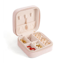 Load image into Gallery viewer, Mini Square Jewelry Box Velvet Ring Stud Earring Storage Box Women Trinkets Organizer Delicate Size 2024 Trend Fashion Small Case