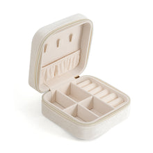 Load image into Gallery viewer, Mini Square Jewelry Box Velvet Ring Stud Earring Storage Box Women Trinkets Organizer Delicate Size 2024 Trend Fashion Small Case