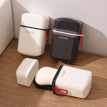Load image into Gallery viewer, Portable Travel Soap Box With Lid Square Storage Soap Container Drain Waterproof Mini Sealed Box