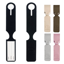 Load image into Gallery viewer, PU Leather Embossed Luggage Tag Baggage Bag Tag Suitcase Identifier Label Id Address Holder Luggage Tag Travel Accessory