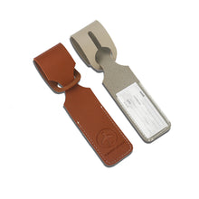 Load image into Gallery viewer, PU Leather Embossed Luggage Tag Baggage Bag Tag Suitcase Identifier Label Id Address Holder Luggage Tag Travel Accessory