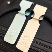 Load image into Gallery viewer, PU Leather Embossed Luggage Tag Baggage Bag Tag Suitcase Identifier Label Id Address Holder Luggage Tag Travel Accessory