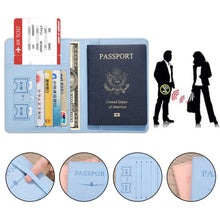 Load image into Gallery viewer, Pu Leather Passport Bag RFID Multi-card Passport Holder Travel Accessories Wallet Credit Card Bag Passport Protector Holder