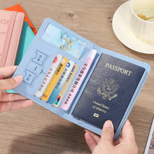 Load image into Gallery viewer, Pu Leather Passport Bag RFID Multi-card Passport Holder Travel Accessories Wallet Credit Card Bag Passport Protector Holder