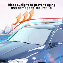 Load image into Gallery viewer, Universal Car Sunshade UV Protection Shield Front Rear Car Window Anti Snow Ice Sunshade Sun Shade Auto Visor Windshield Cover